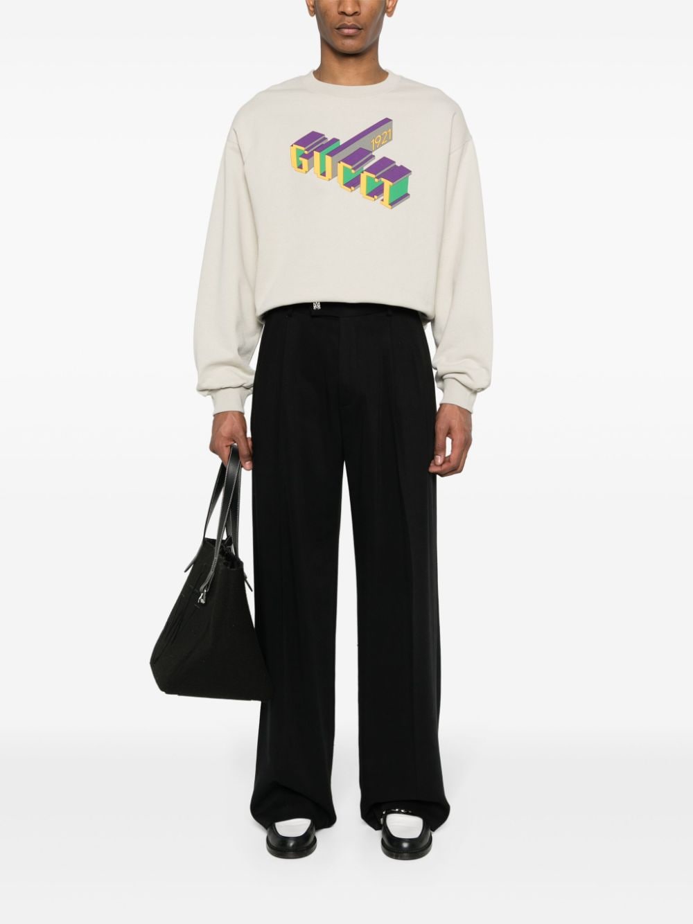 Gucci logo-print cotton sweatshirt - Image 2