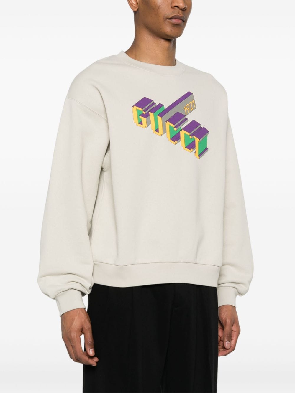 Gucci logo-print cotton sweatshirt - Image 3