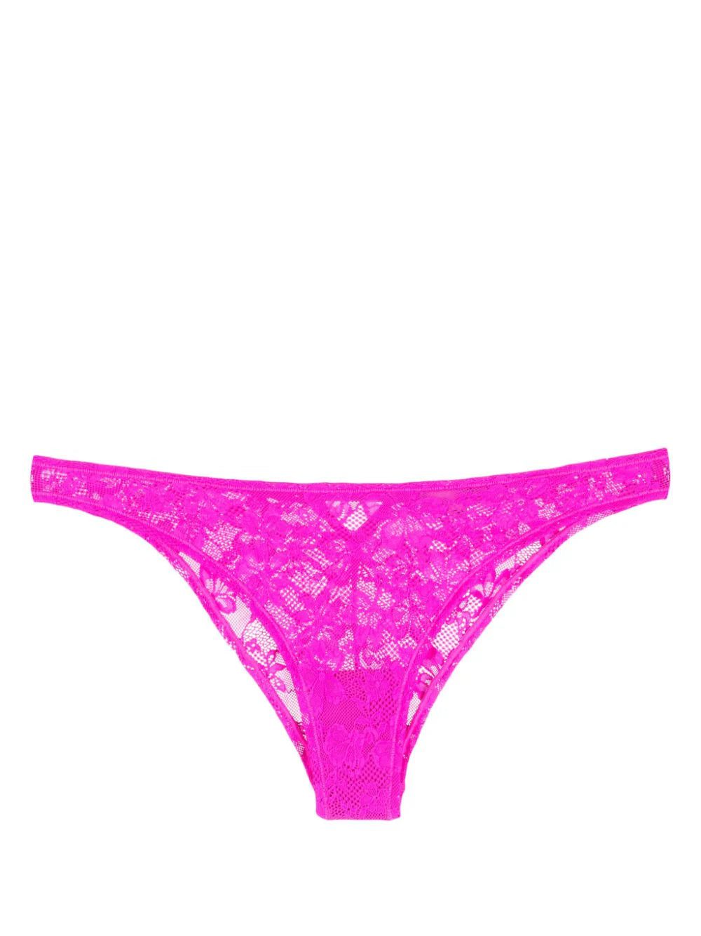 Fleur Du Mal floral-lace cut-out briefs
