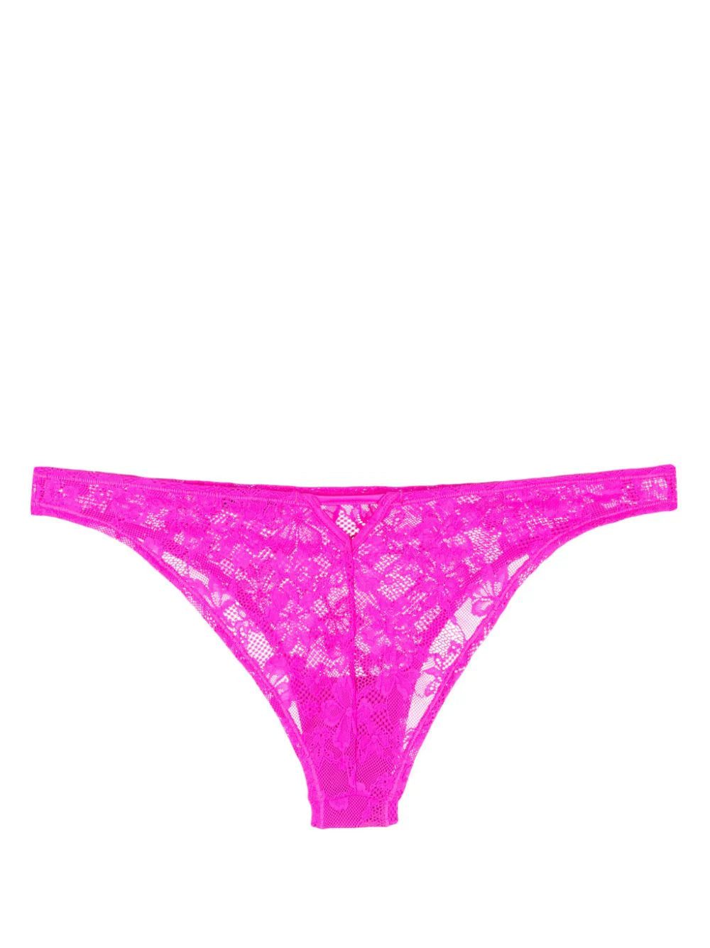 Fleur Du Mal floral-lace cut-out briefs - Image 2