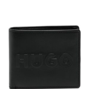 HUGO Tyler logo-embossed leather