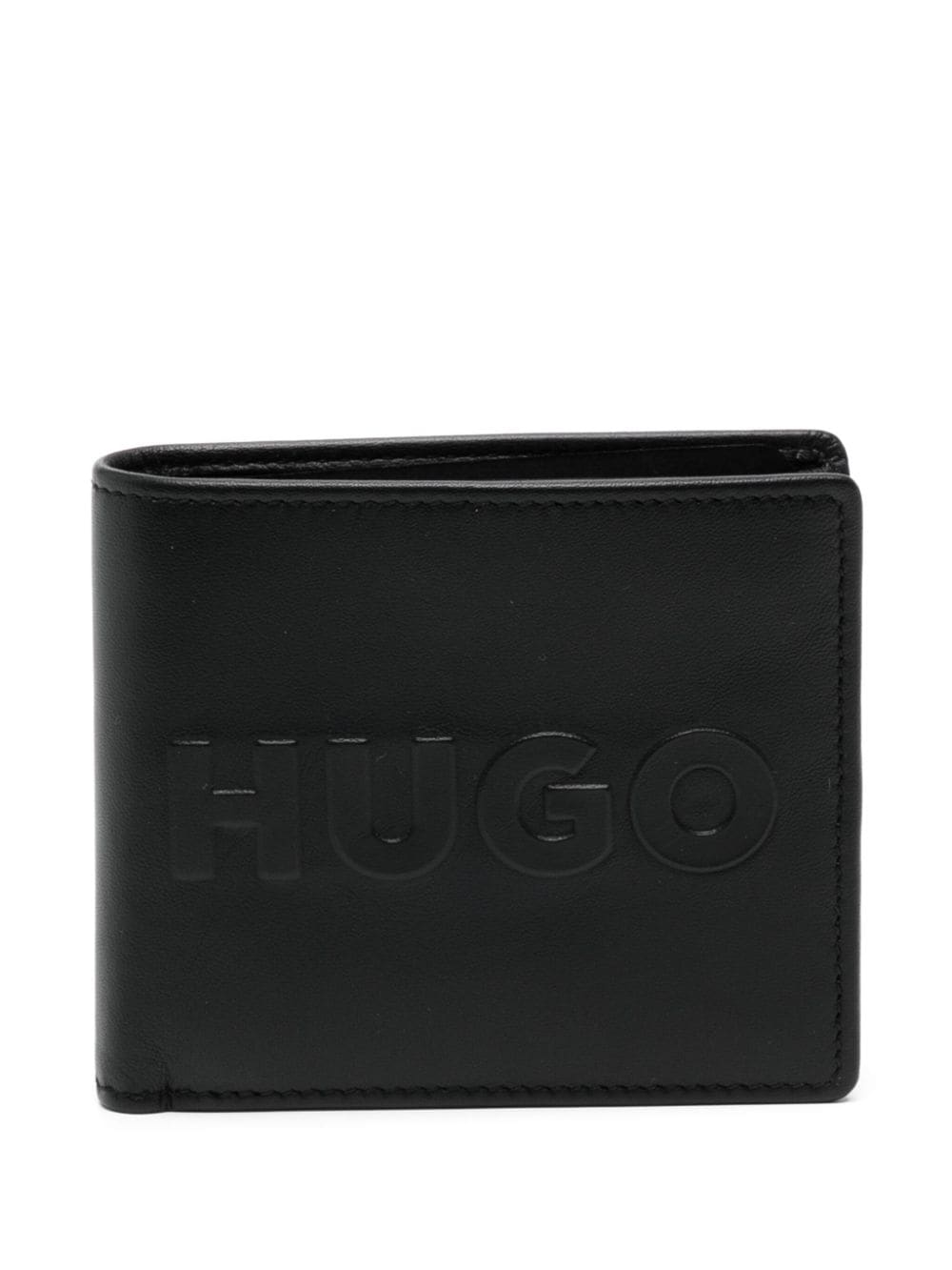 HUGO Tyler logo-embossed leather