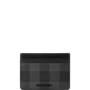 check-pattern card holder