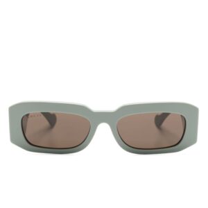 Gucci Eyewear logo-lettering rectangle-frame sunglasses