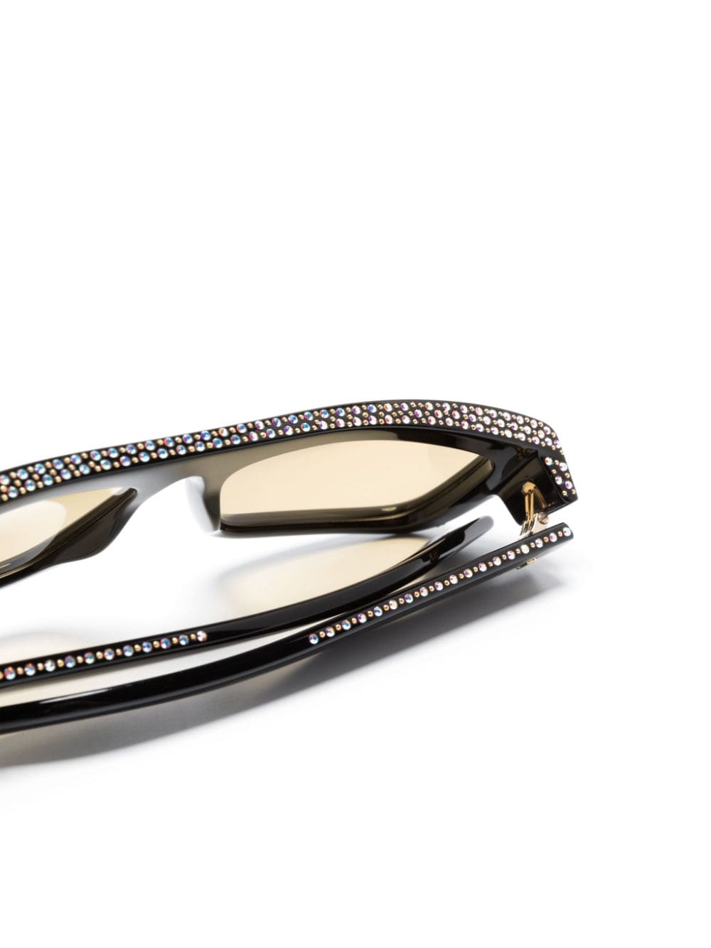 Gucci Eyewear logo-print crystal-embellished sunglasses - Image 3
