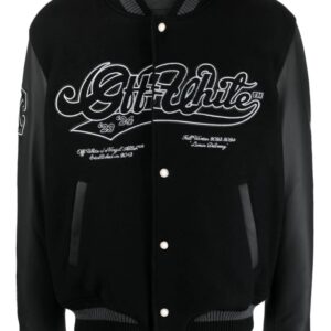 Off-White  Moon embroidered bomber jacket