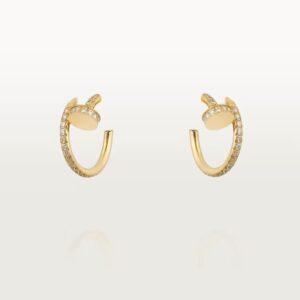 Cartier Juste un Clou hoop earrings, small model, paved