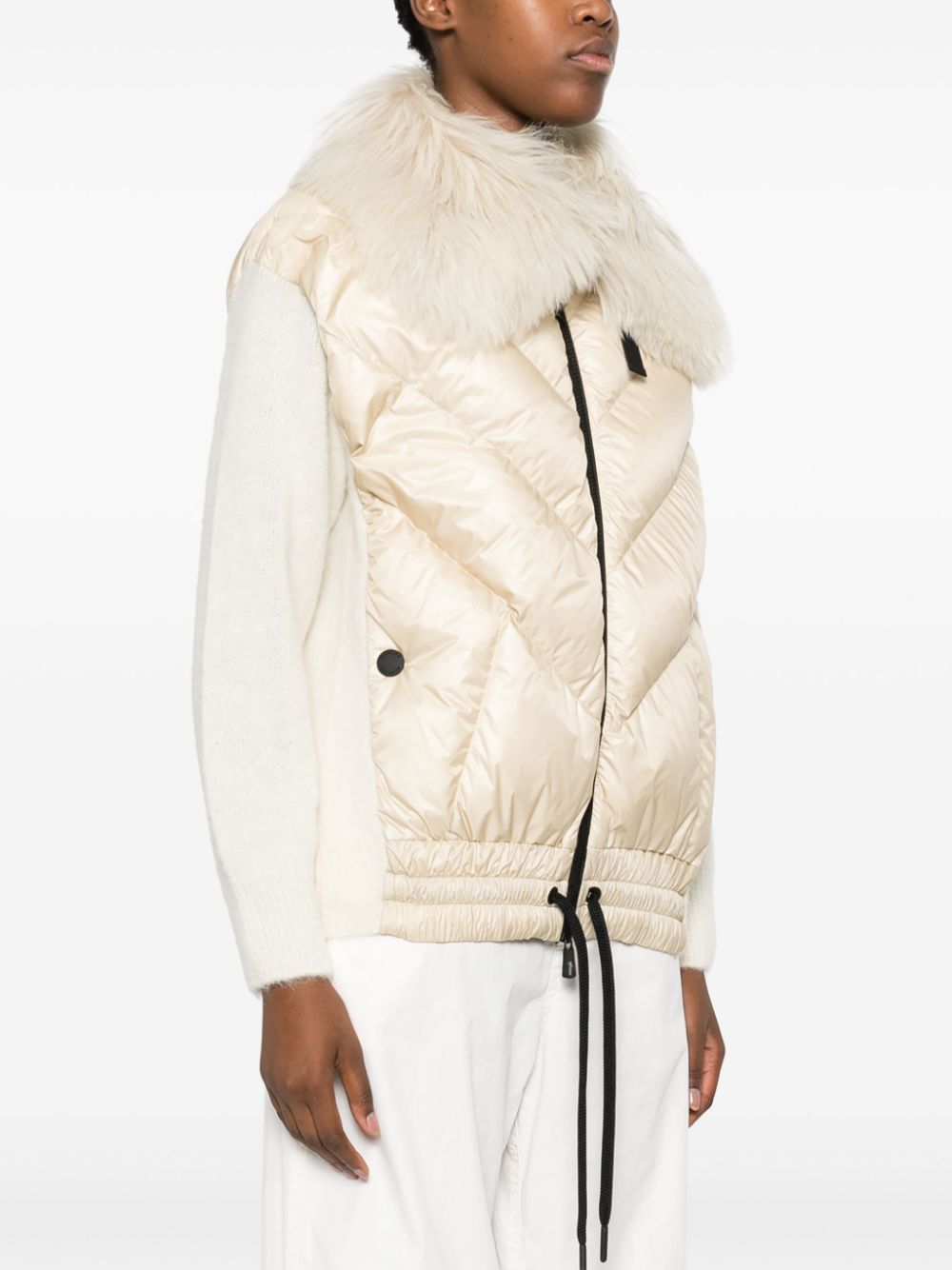 Moncler Grenoble panelled knitted down jacket - Image 3