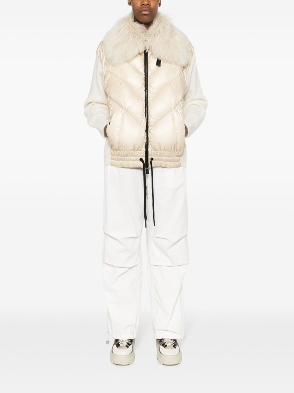 Moncler Grenoble panelled knitted down jacket - Image 2