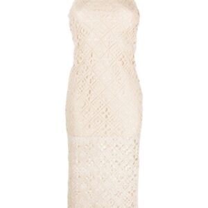 Off-White Arrows crochet midi dress