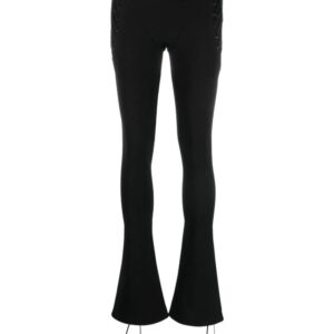 Off-White  logo-print lace-up leggings