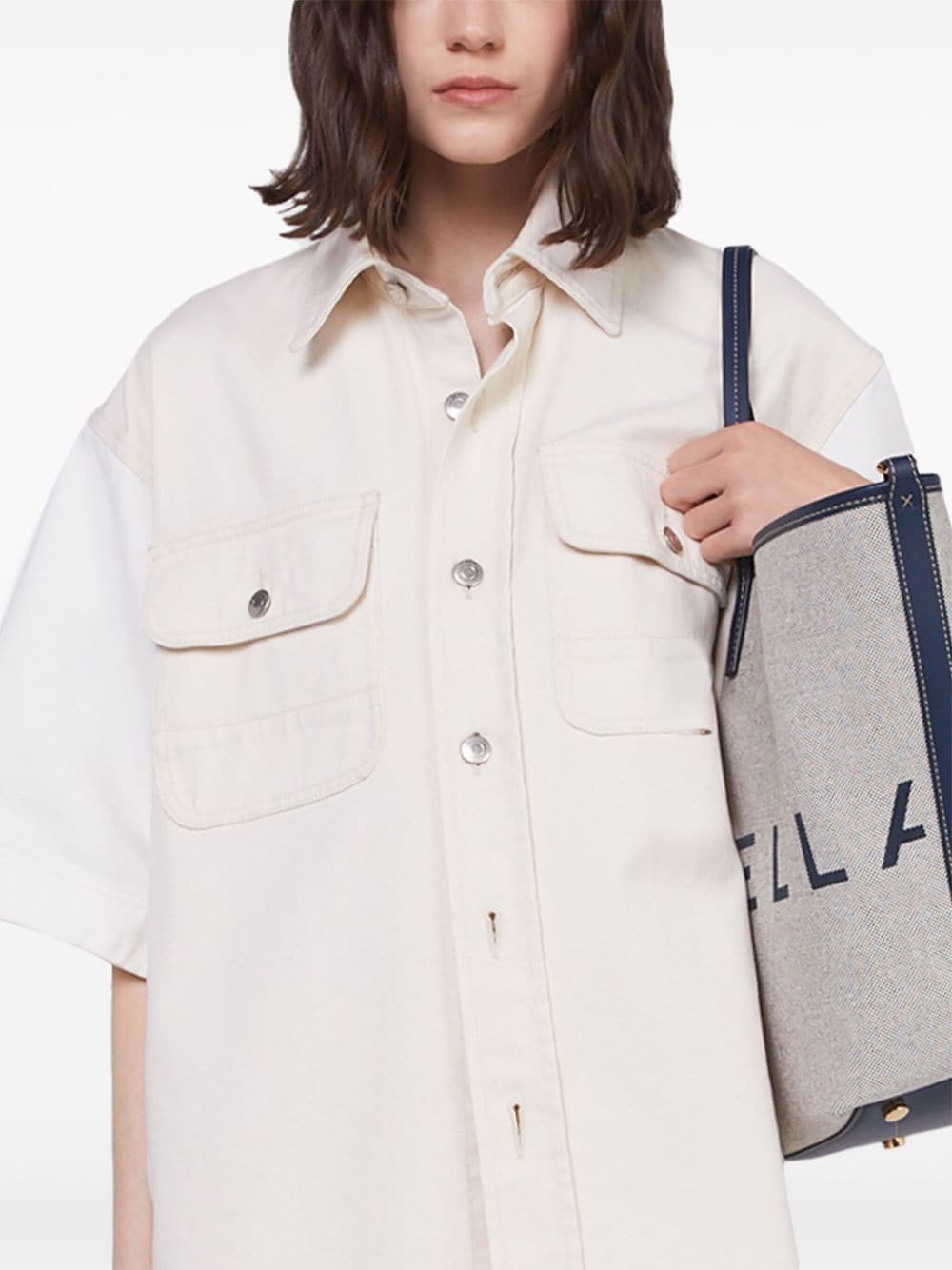 Stella McCartney Utility short-sleeved denim shirt - Image 4
