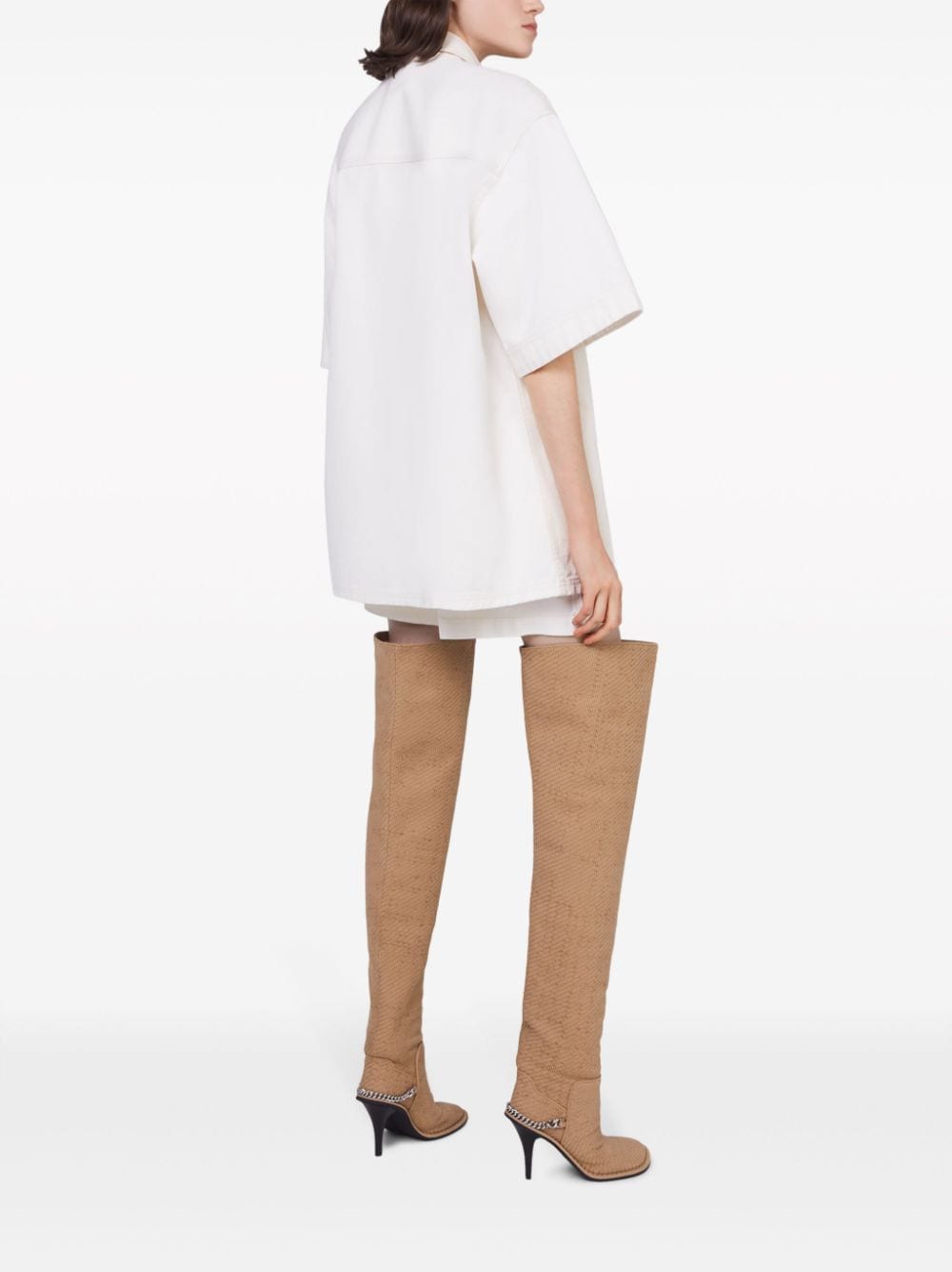 Stella McCartney Utility short-sleeved denim shirt - Image 3