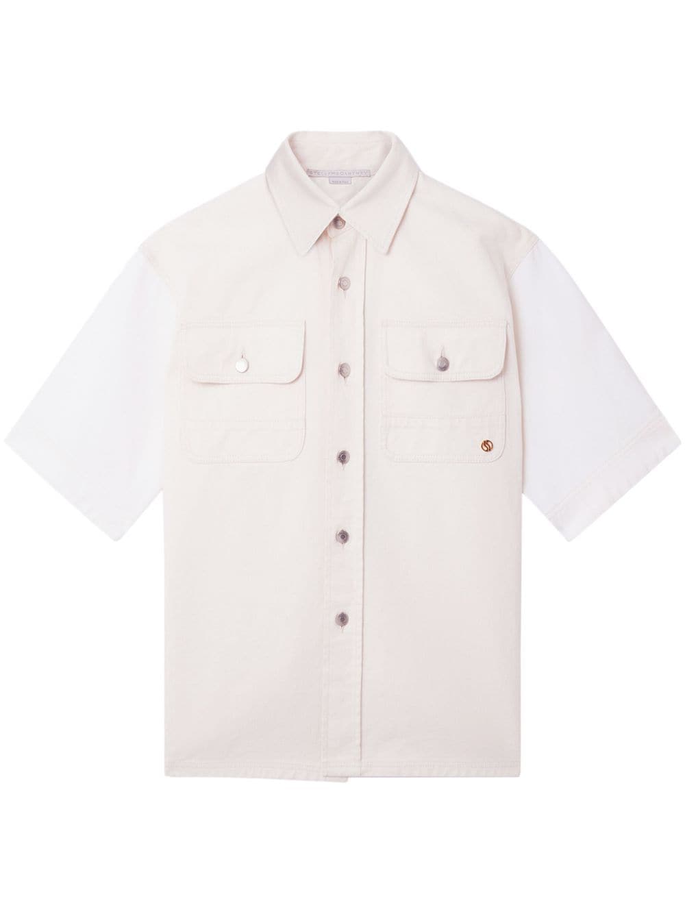 Stella McCartney Utility short-sleeved denim shirt