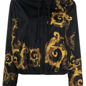 Versace Jeans Couture  Barocco-print hooded jacket