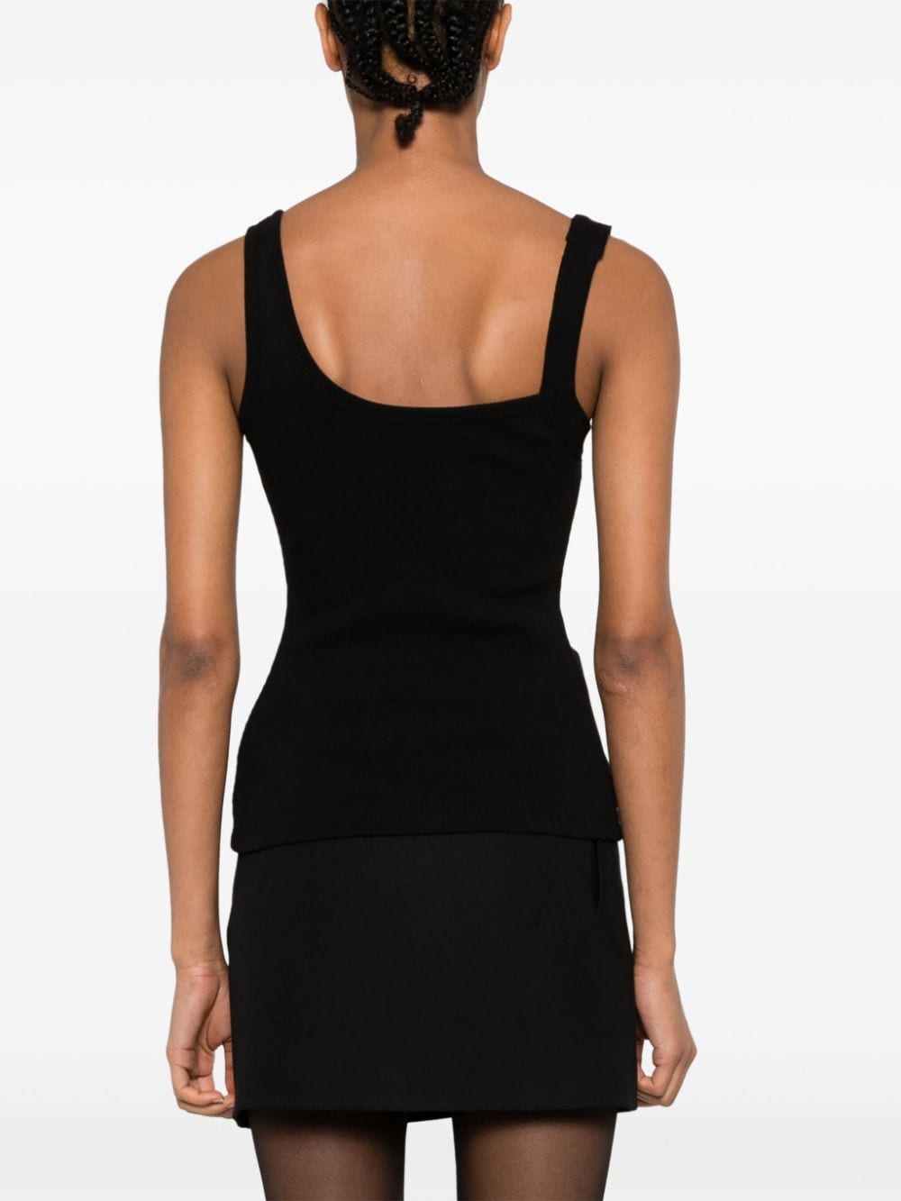 Versace Jeans Couture buckle-embellished ribbed top - Image 4