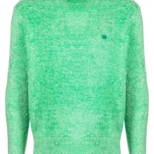 Acne Studios logo-appliqué mélange sweatshirt