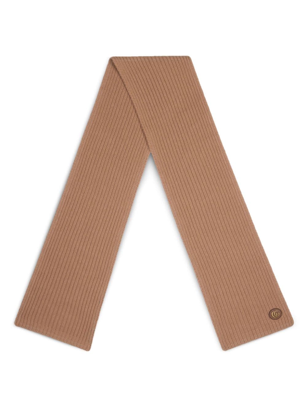 Gucci GG-plaque ribbed scarf - Image 2