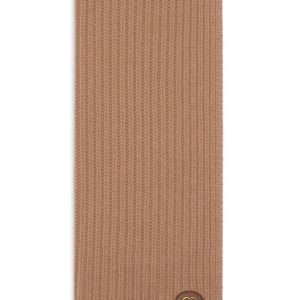 Gucci  GG-plaque ribbed scarf