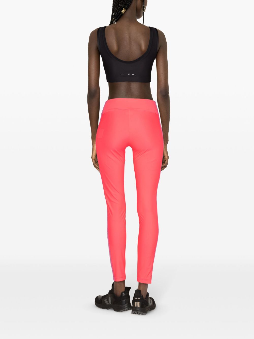 Versace Jeans Couture logo-tape cropped leggings - Image 4