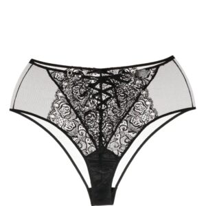 Fleur Du Mal  high-waist floral-lace briefs