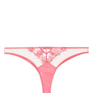 Fleur Du Mal  Petal floral-appliqué Cheeky thong