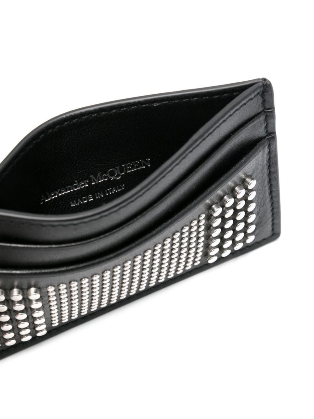 Alexander McQueen studded leather card holder - Image 3