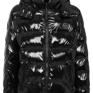 Philipp Plein Hexagon logo-plaque padded jacket