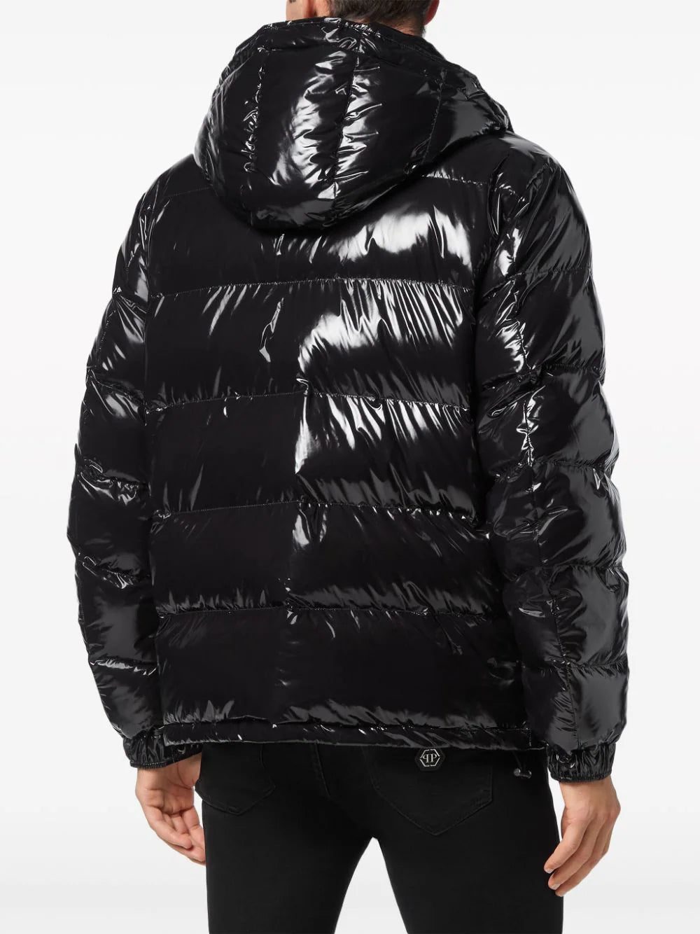 Philipp Plein Hexagon logo-plaque padded jacket - Image 4