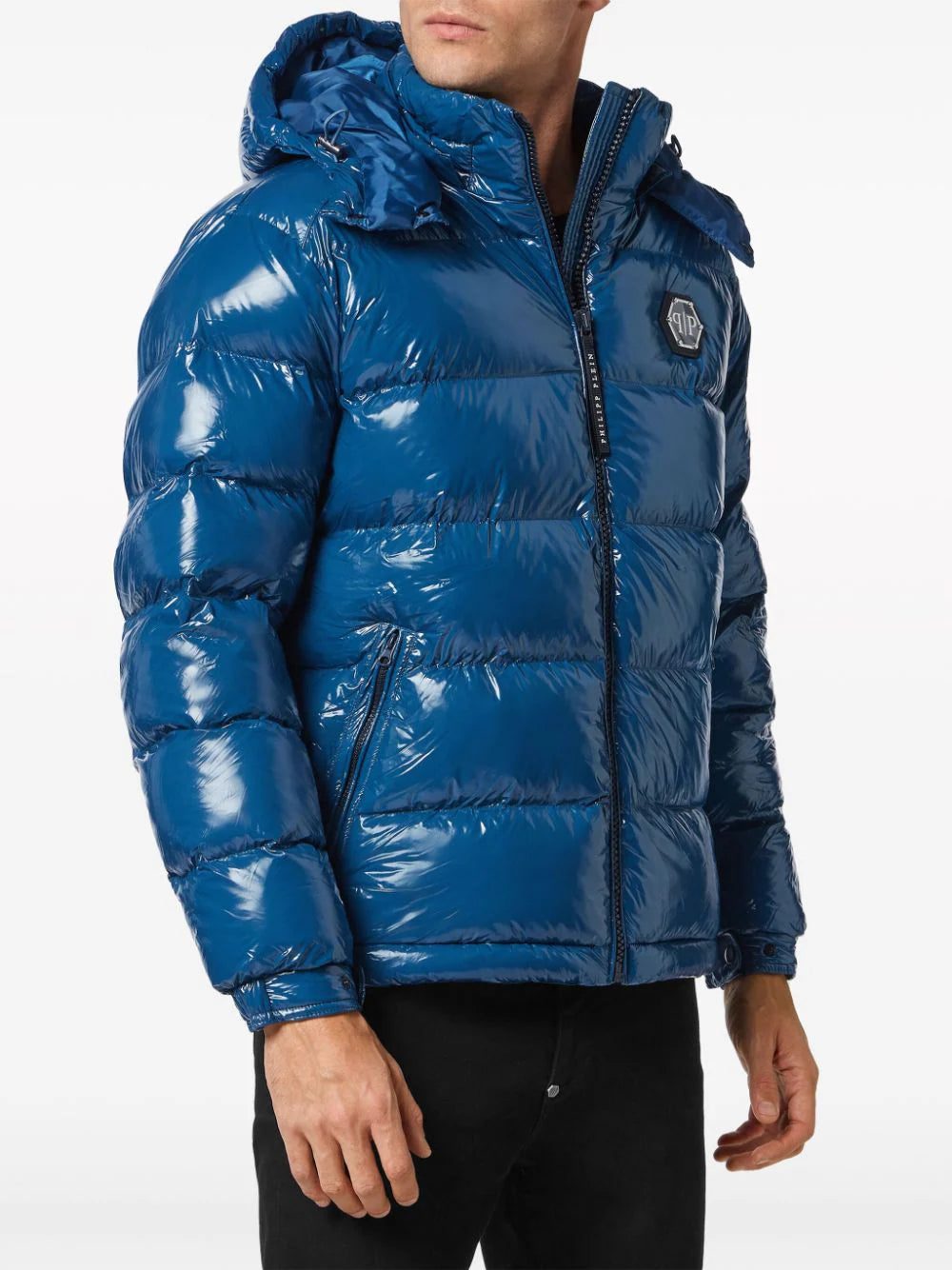 Philipp Plein Hexagon logo-plaque padded jacket - Image 3