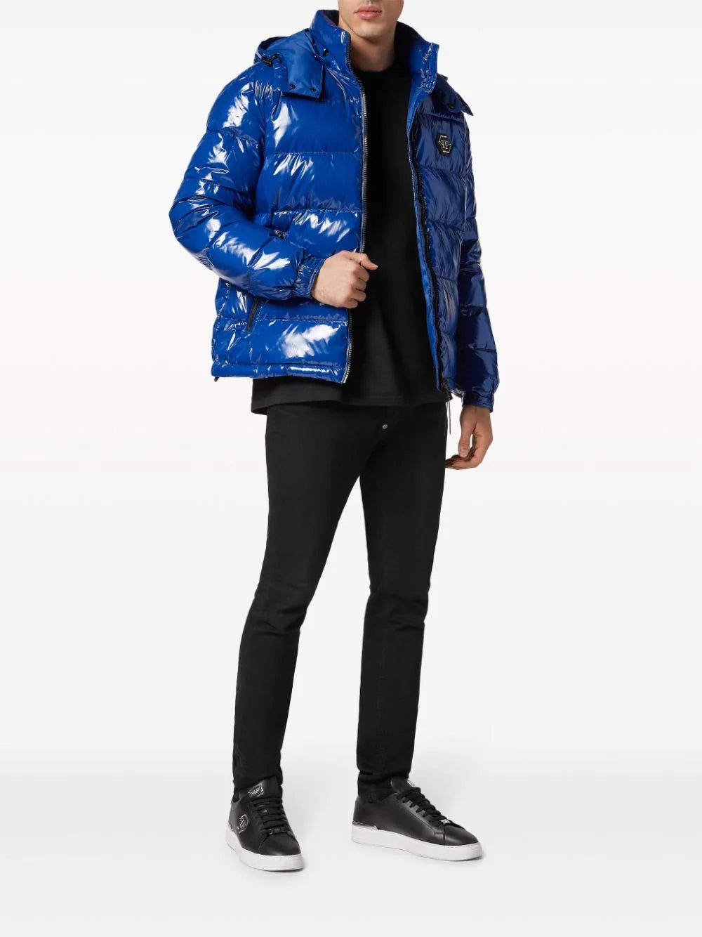 Philipp Plein Hexagon logo-plaque padded jacket - Image 2