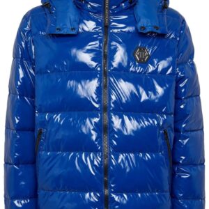 Philipp Plein Hexagon logo-plaque padded jacket