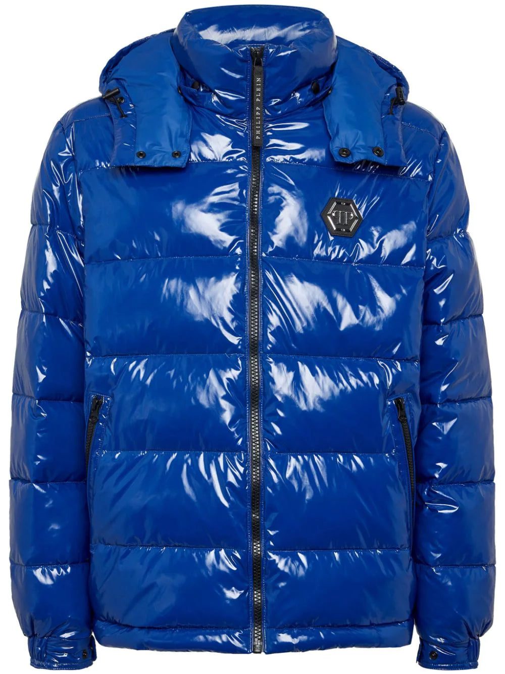 Philipp Plein Hexagon logo-plaque padded jacket