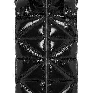 Philipp Plein Hexagon logo-plaque padded gilet