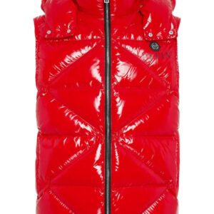 Philipp Plein Hexagon logo-plaque padded gilet