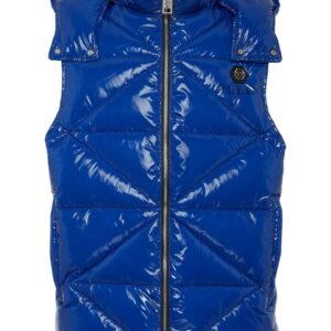Philipp Plein Hexagon logo-plaque padded gilet