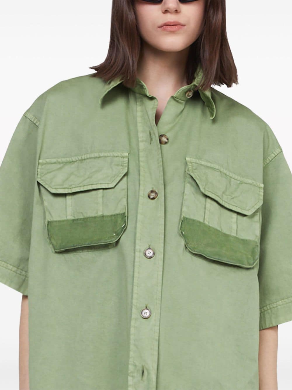 Stella McCartney short-sleeve cotton shirt - Image 4