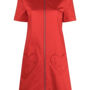MOSCHINO JEANS  A-line heart-patch minidress