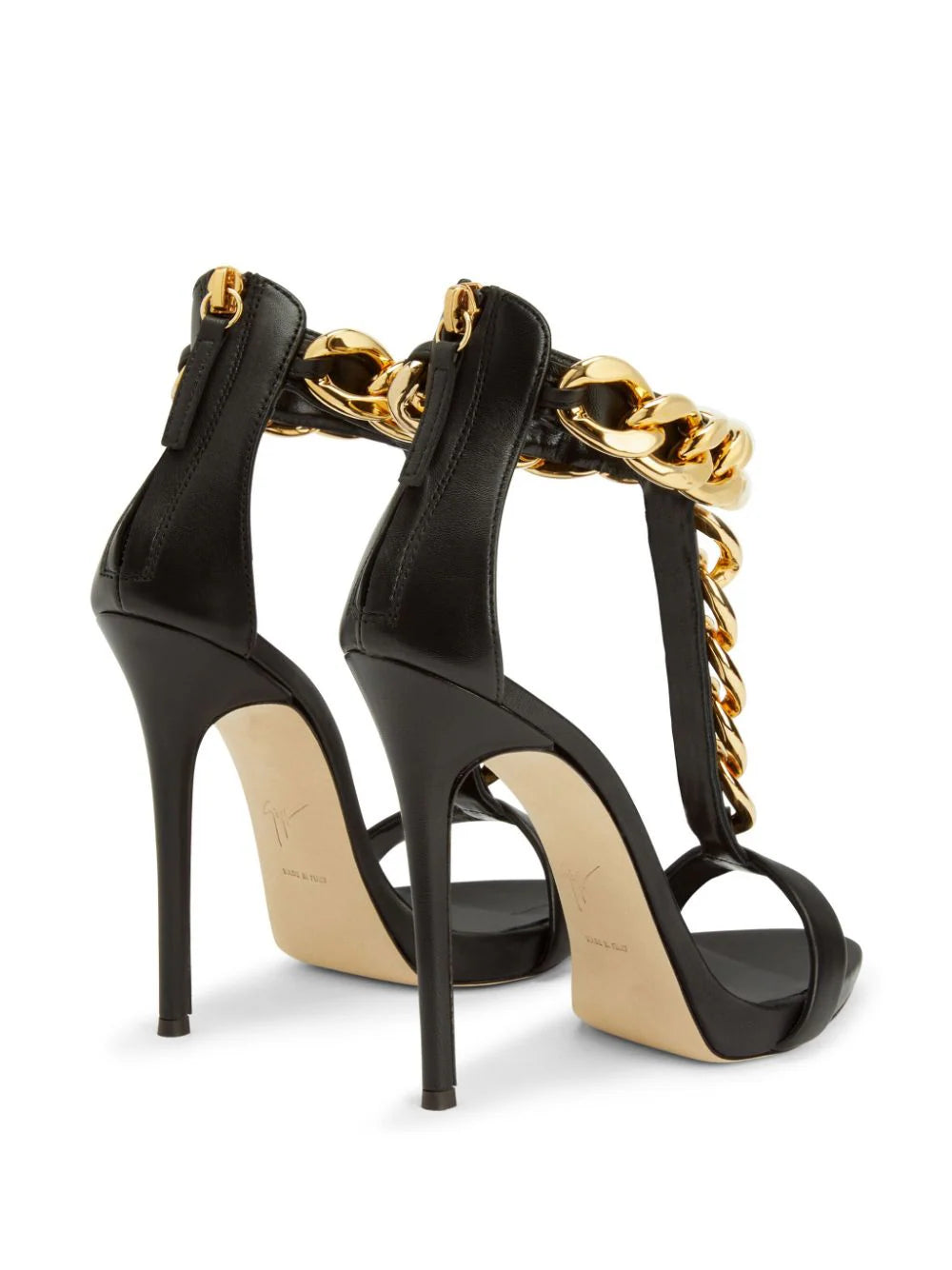 Giuseppe Zanotti Elsie chain leather sandals - Image 3
