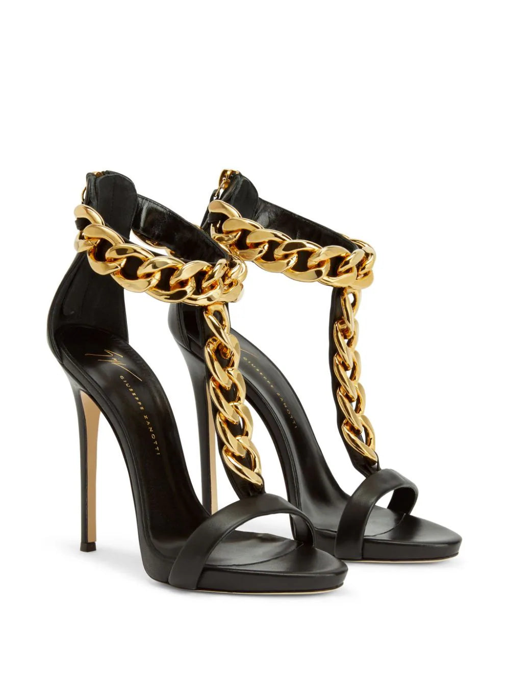 Giuseppe Zanotti Elsie chain leather sandals - Image 2
