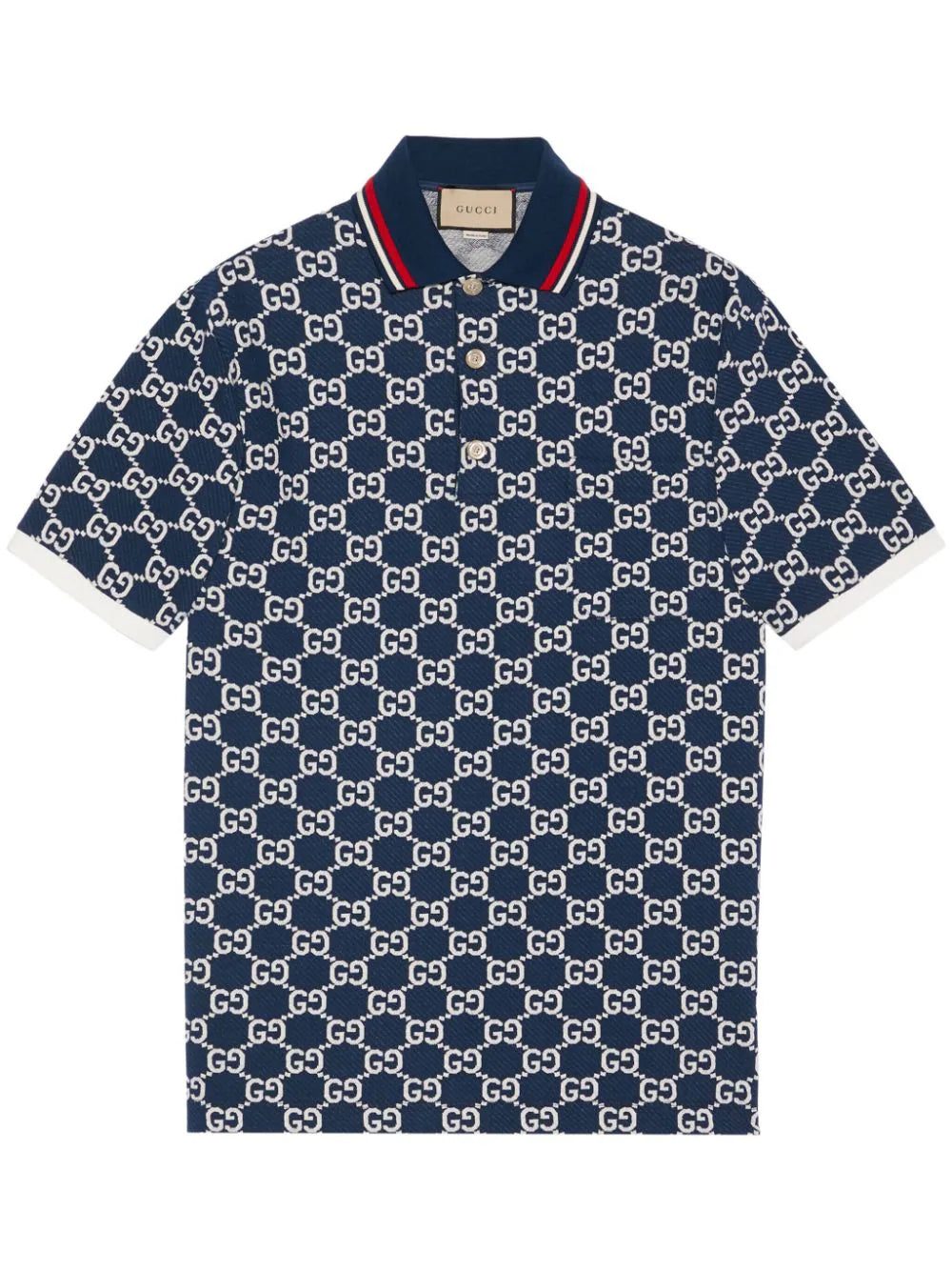 Gucci GG jacquard cotton polo shirt
