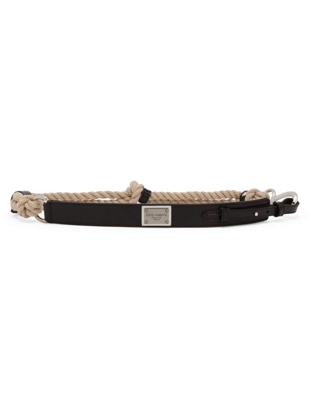Louis Vuitton logo-plaque leather belt