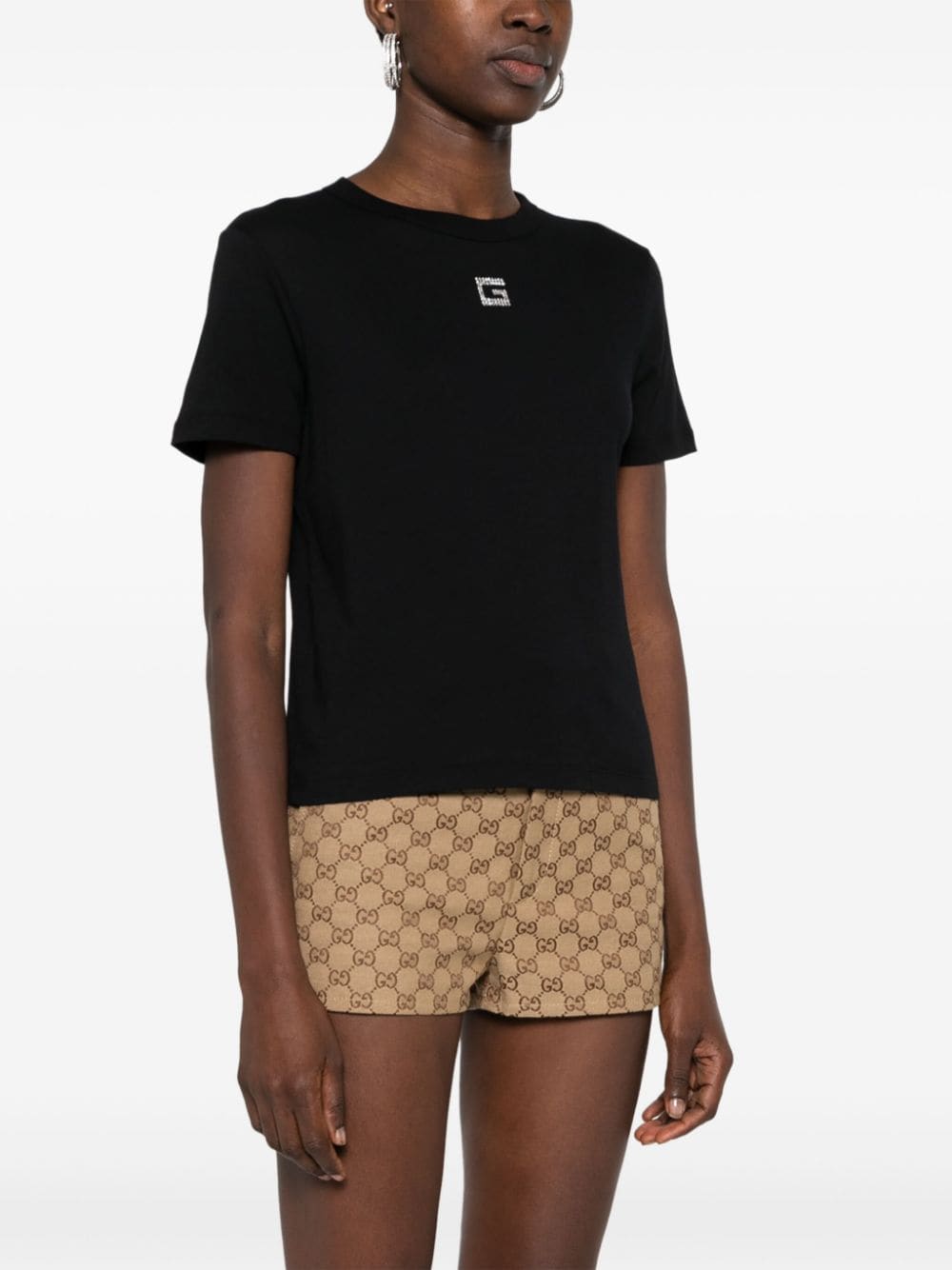 Gucci crystal-embellished cotton T-shirt - Image 3