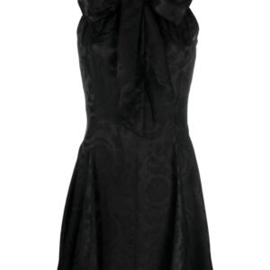 Versace Barocco-jacquard satin minidress