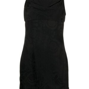 Versace Barocco-print lace minidress