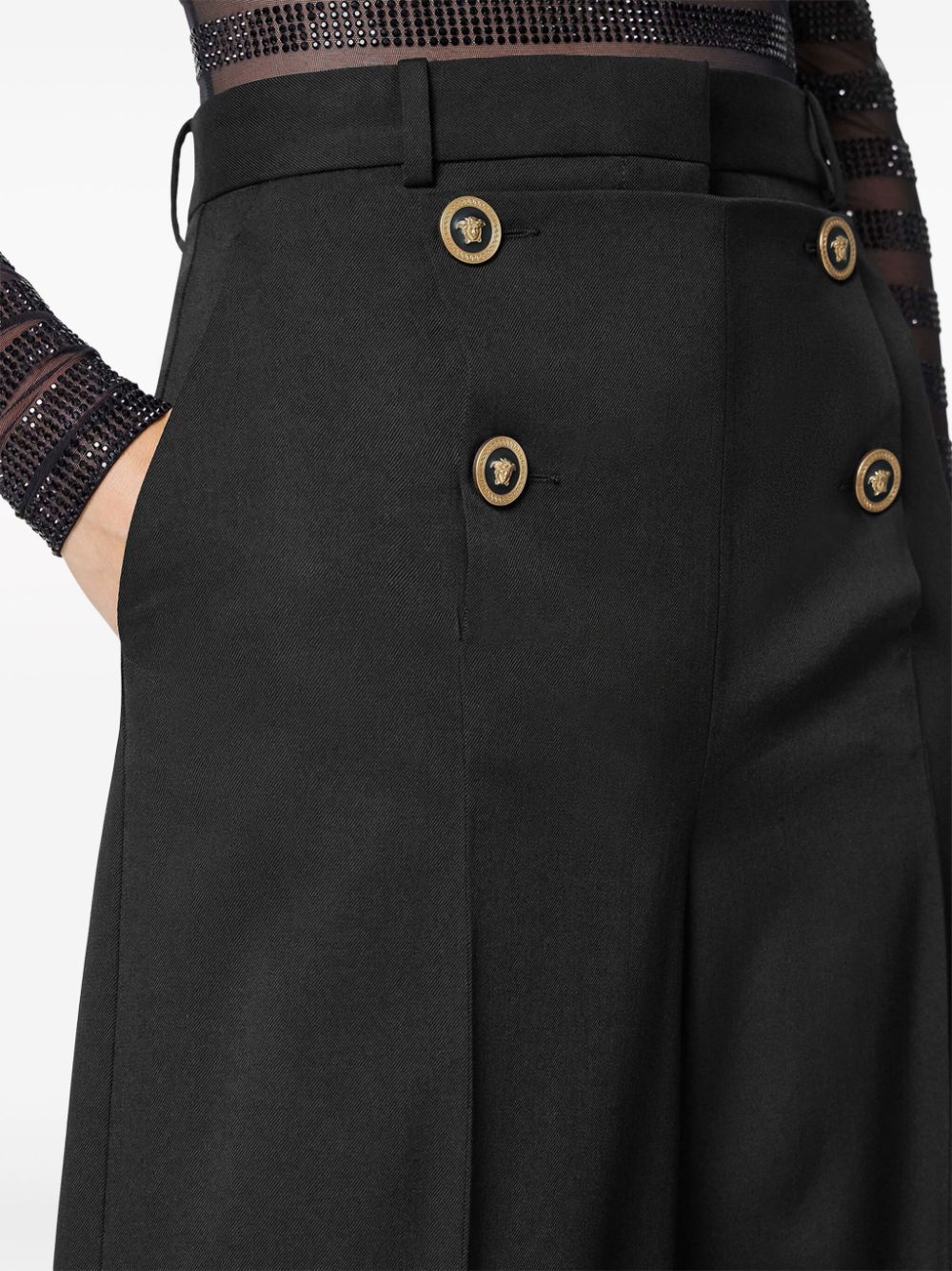 Versace high-waist wide-leg trousers - Image 4