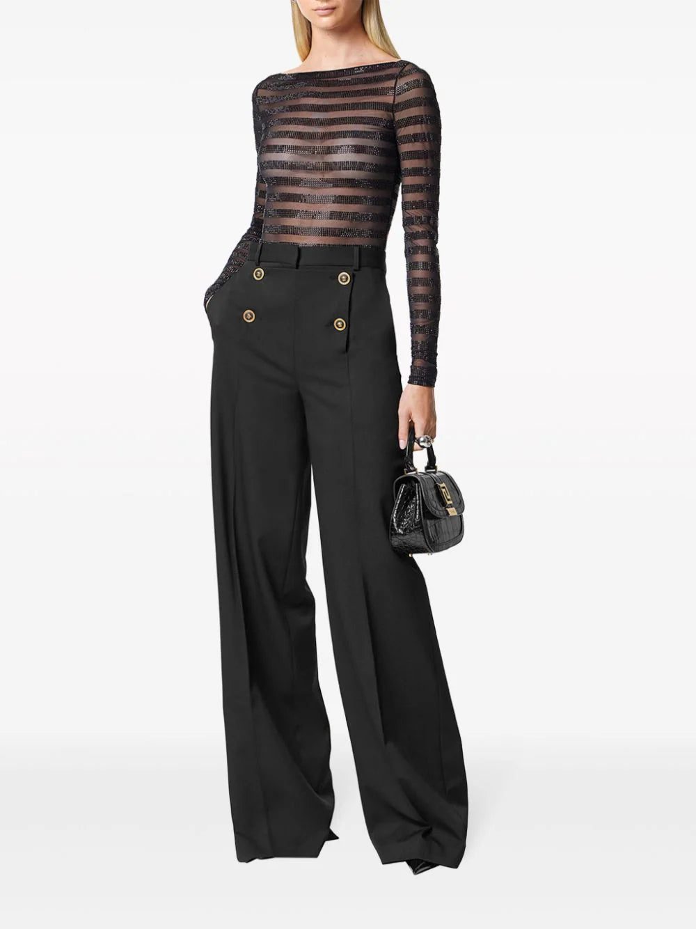 Versace high-waist wide-leg trousers - Image 2