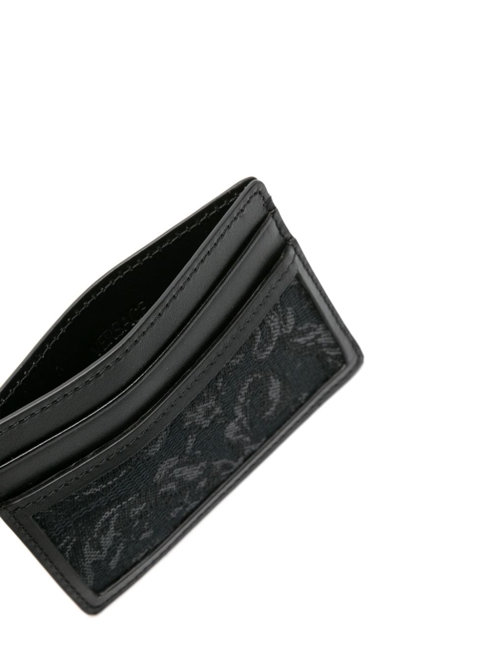 Versace Barocco-jacquard leather cardholder - Image 3