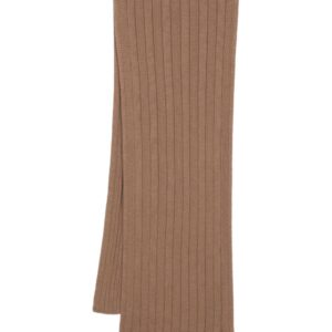 Versace  Medusa-plaque ribbed-knit scarf