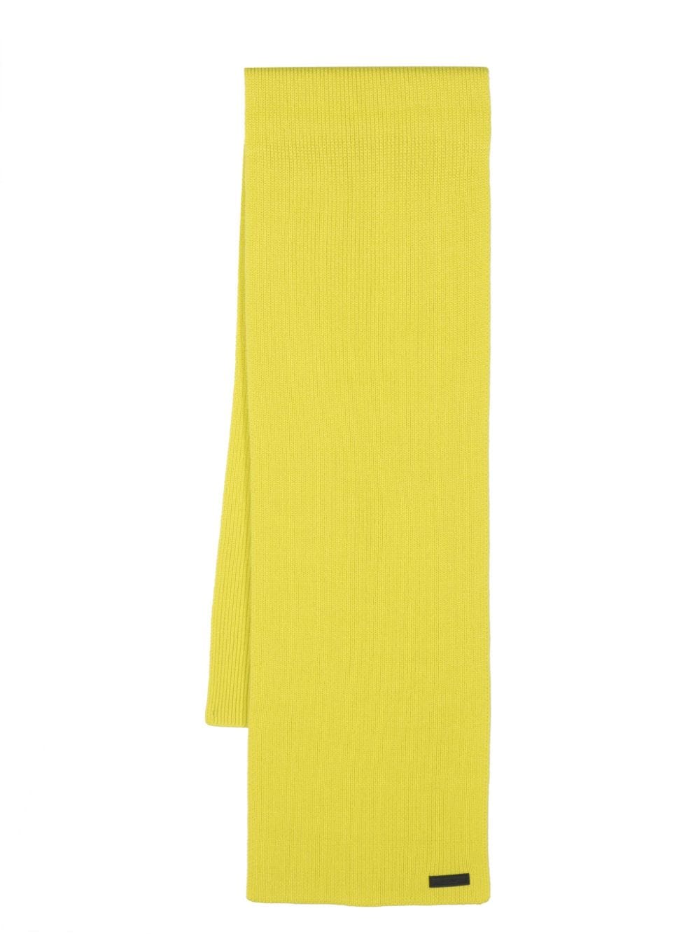 Versace chunky-knit virgin wool scarf